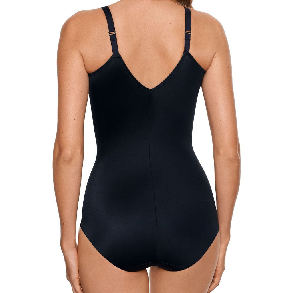 Miraclesuit Extra Firm Bodysuit Black Back View Close