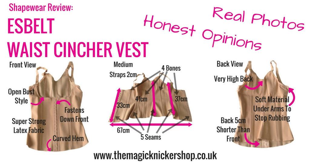 Esbelt Waist Cincher Slimming Vest ES431 - Shapewear Review – The Magic  Knicker Shop