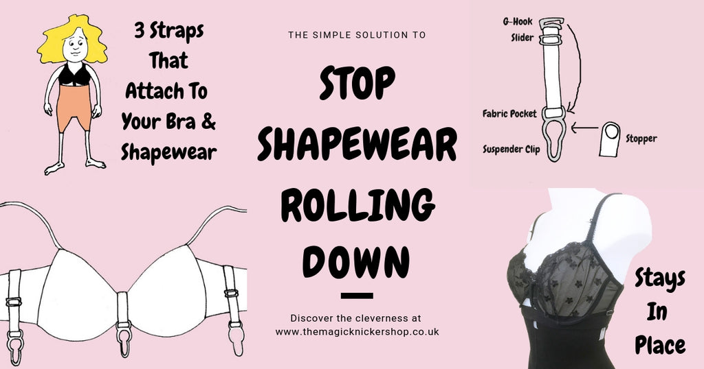 Shapewear Hold Ups - The Solution To Stop Shapewear Rolling Down – The  Magic Knicker Shop