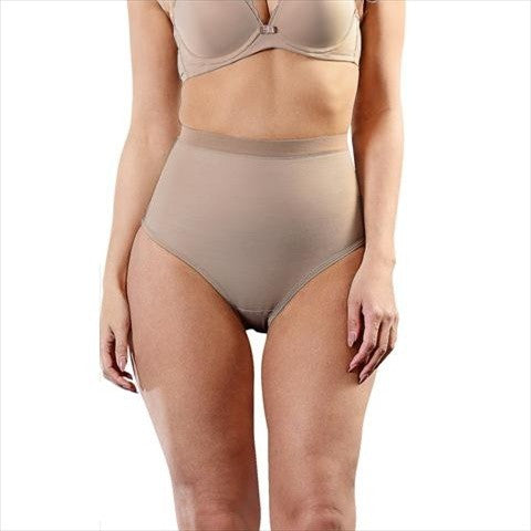 Esbelt High Compression Shaper Thong Natural Front View