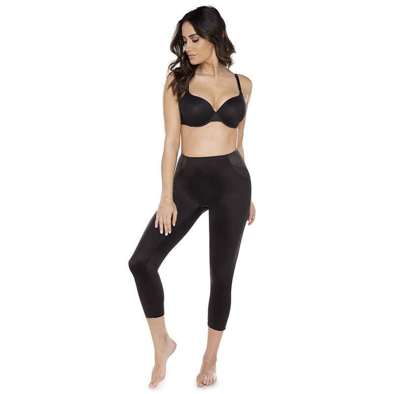 Miraclesuit Fit and Firm Shapewear Leggings Black Front