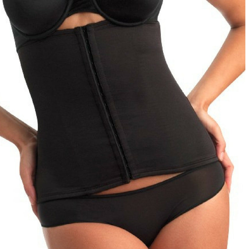 miraclesuit inches off waist cincher black front 2615