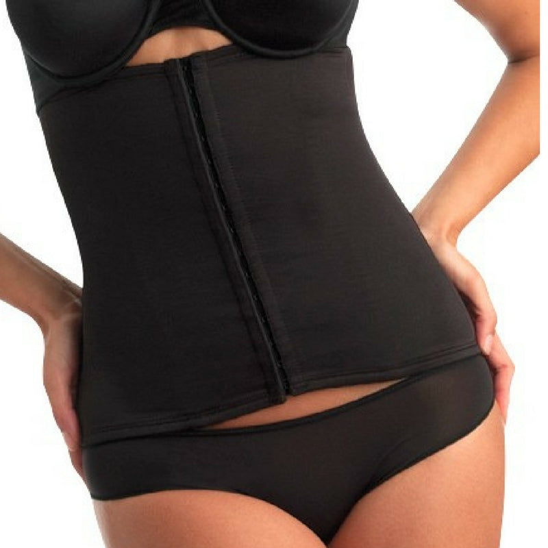 miraclesuit inches off waist cincher black front 2615