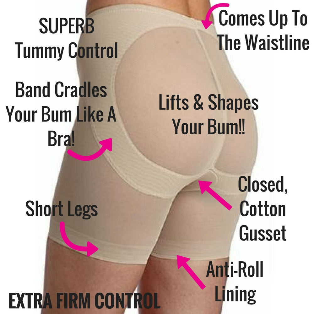 miraclesuit shapewear bum booster shorts