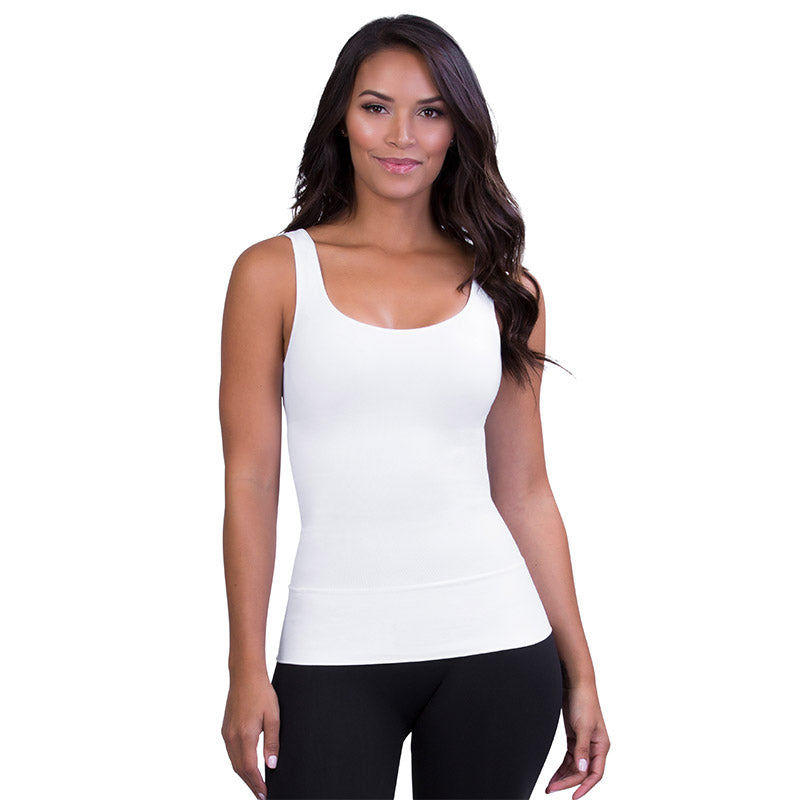 Mother Tucker Scoop Neck Shaping Tank White